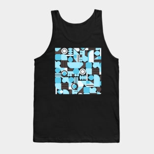 Blue geometric pattern abstract Tank Top